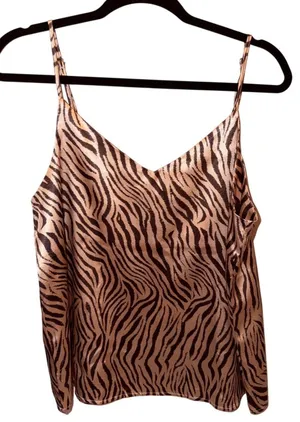 Cotton On Zebra Print Spaghetti Strap Top thumbnail 1