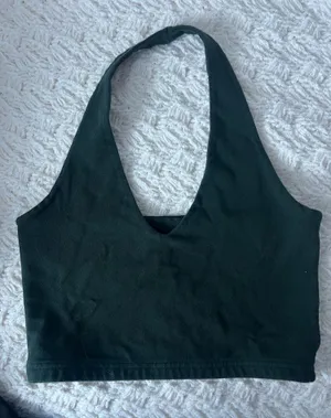 Brandy Melville Green Halter Top thumbnail 1