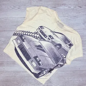 Official General Motors GM Camaro sheer racing shirt sleeve crop top shirt XL thumbnail 3