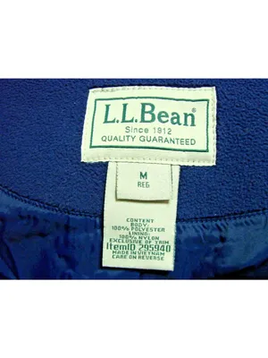 L.L. LL Bean Periwinkle Fleece Double Breasted Pea Coat Women Medium Winter Coat thumbnail 6