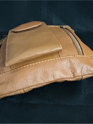 Maze On The Go Genuine Soft Leather Tan Crossbody Bag Purse NWT thumbnail 6