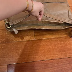 Coach British Tan Leather Hobo‎ Adj. Strap 2 Way Shoulder Zip Close thumbnail 11