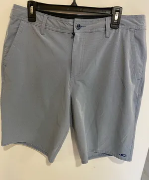 O'Neill Men's Light Blue Performance Flat-Front Shorts thumbnail 1