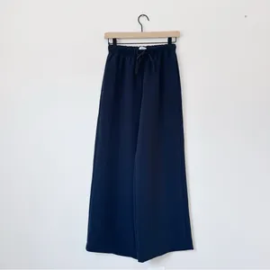 Aritzia Wilfred The Lodge Pant Crepette Navy Admiral thumbnail 6