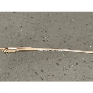 Nine West 21 Eyeglasses Frames ONLY 46-19-130 7FX Gold half rim pink tortoise thumbnail 6