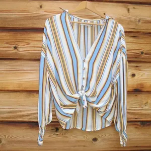REVOLVE Faithfull the Brand Tie Front Knot Shirt Top thumbnail 3
