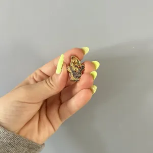 Halloween‎ White Ghost Pin With Pumpkin Lapel Enamel Collectible Vintage Retro thumbnail 5