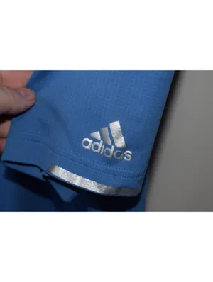 Adidas Climachill Golf Polo Mens Medium Blue Kansas Jayhawks Embroidered Logo thumbnail 6