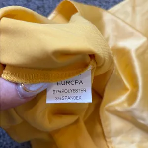 Europa Yellow Slip Dress thumbnail 4