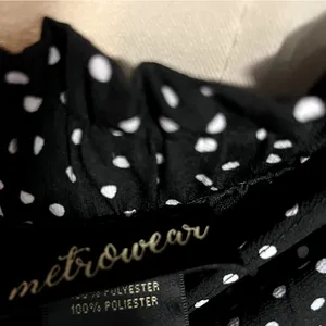 Metrowear Polka Dot Pleated Skirt Womens Size M thumbnail 2