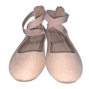 Dream Pairs Nude Ankle-Strap Ballet Flats Back Zip Womans 11 thumbnail 2