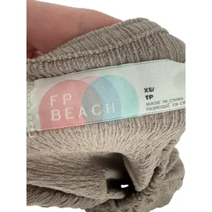 NWT Free People FP Beach Anderson‎ Mini Dress City Fog Taupe Long Sleeve Size XS thumbnail 2