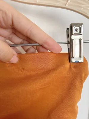 Anthropologie • The Gabbie Strapless Ruched Tube Dress jersey knit Mango orange thumbnail 9