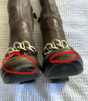 Prada Block Heel Leather Calf Boots thumbnail 4