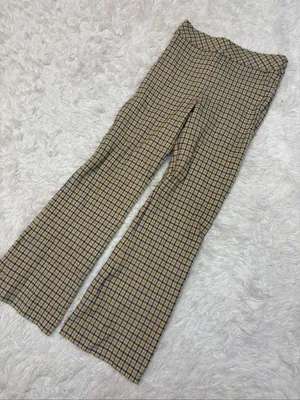 Spanx perfect kick flare in Dijon jacquard plaid ponte pants thumbnail 1