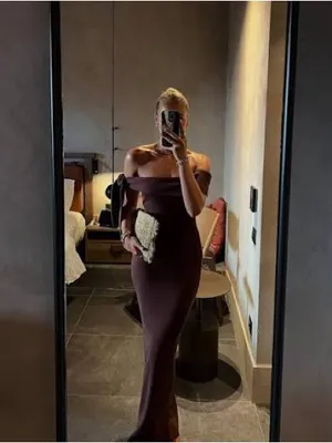 SNDYS x REVOLVE Jaymes Maxi Dress in Chocolate thumbnail 2