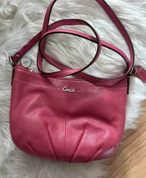 Coach Ashley Pleated Crossbody Swingpack Watermelon Light Blush Handbag thumbnail 1