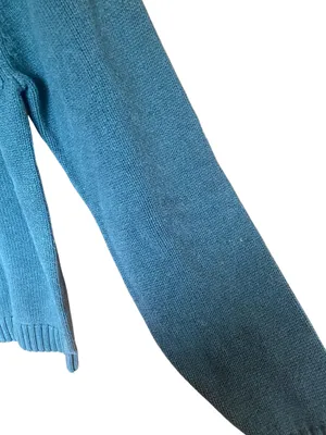 Lands End Turquoise Crew Neck Sweater thumbnail 7