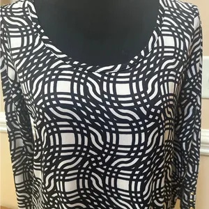 Mud Pie Black White Geo Print Dress thumbnail 2