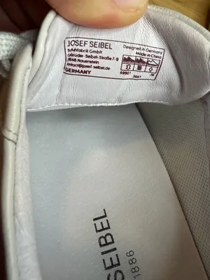 Josef Seibel Women's White Leather Low Top Sneakers - Size 8 thumbnail 8