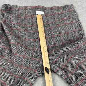 New Directions Pants Womens 12 Black Plaid Ponte Dress Pull On Elastic Stretch thumbnail 6