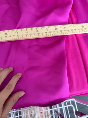 Tarik Ediz US 14 51147 Asymmetrical Bodice Slit Gown Fuchsia Pink Evening Party thumbnail 12