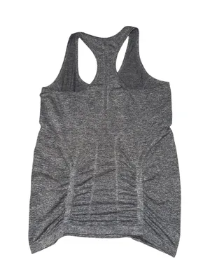 Athleta Seamless Ruched Racerback Athletic Tank Gray Space Dye Size small thumbnail 2