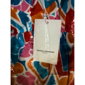 NWT Amanda Uprichard‎ Sicily Babydoll Mini Dress Miami Print Size Medium thumbnail 8