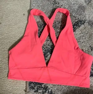 NWOT free people movement small pink sports bra thumbnail 1