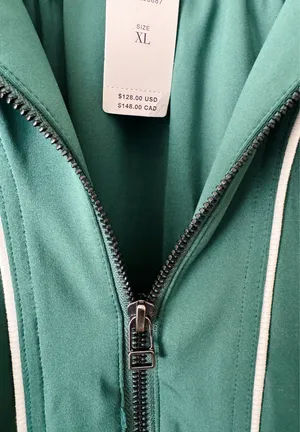Anthropologie Daily Practice Sport Club Track Crop Jacket, Size XL thumbnail 10