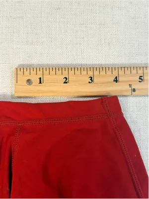 Gymreapers Women’s High Waisted Biker Athletic Gym Shorts Rust Brick Red Medium thumbnail 5