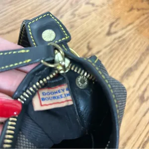 Dooney & Bourke Canvas Tweed Leather Shoulder Bag thumbnail 13