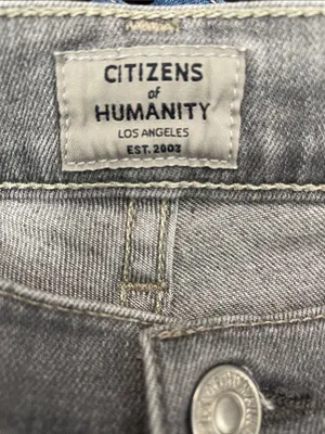 Citizens Of Humanity GagaE Straight Leg Jeans in Gray Wash thumbnail 4