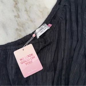 Hello Molly Dance The Night Away Black One-Shoulder Ruffle Mini Dress 8 New NWT thumbnail 8