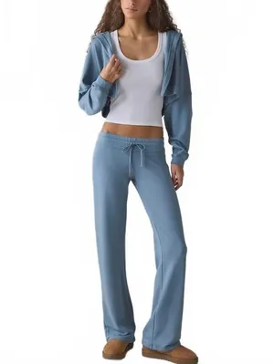 UO Soft Serve Terry Hooded Shrug Urban Outfitters Blue XL thumbnail 2