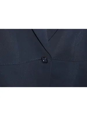 Tahari Arthur S Levine Navy One Button Blazer Notch Lapel Plus Size 20W thumbnail 4