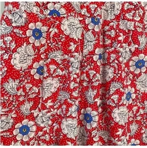 Loft Red Floral Jumpsuit Halter Neck thumbnail 5