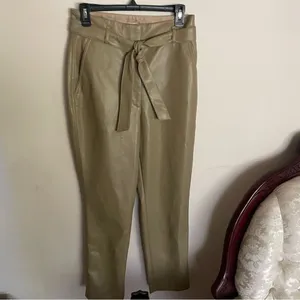 Aritzia Babaton Belted Vegan Leather Pant- Size 8 thumbnail 3