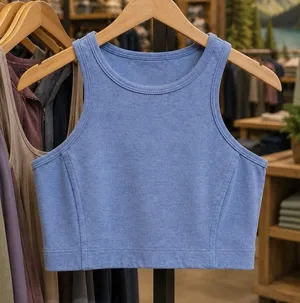 Outdoor Voices Athena Sports Bra Light Blue Athletic Workout Outdoors Stretch XS thumbnail 1