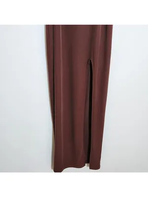 Wild Fable Womens Chocolate Brown Sleeveless Bodycon Midi Dress Size XS thumbnail 3