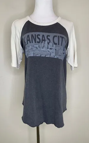 Kansas City Baseball Tee Union Station Sz Medium Casual Boho thumbnail 1