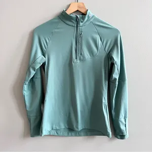 Merrell SelectWick 1/4 Zip Pullover Running Jacket Long Sleeve Shirt Sage Green thumbnail 2