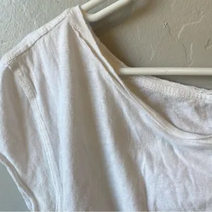 FP Movement by Free People Hold It Down Yellow Dip Dye Knot Hem Crop T-Shirt thumbnail 5
