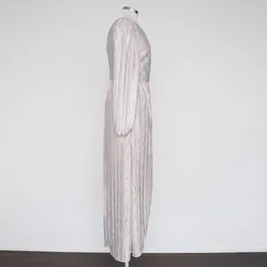 GUESS - Metallic Long-Sleeve Wrap‎ Maxi Dress thumbnail 4