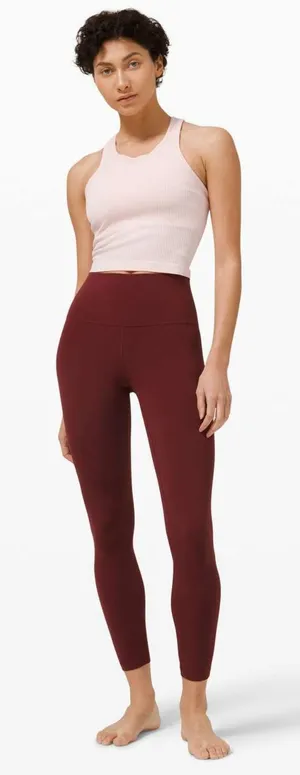 NEW Lululemon Align Pant 25" Size 8 Red Marlot SOLD OUT thumbnail 1