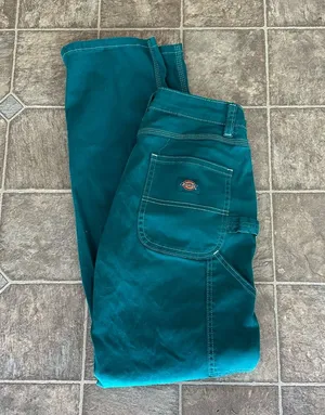 Dickies Turquoise Blue/Green Cargo Utility Pants Size 25R thumbnail 1