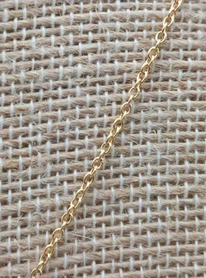 Gold Tone Chain Dainty Chrystal CZ Heart Pendant Minimalist Gift 18.5 Inches thumbnail 6