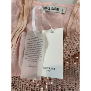 Grace Karin Pink Sequin Strappy Sweetheart Ruffle Hem Top NWT Size M thumbnail 2