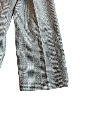 Alanni by Donny Brooke Black Houndstooth Plaid Trousers Wide Size 14 Women's thumbnail 11