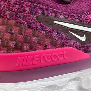 Nike React Infinity Run Flyknit 3 Women's Purple Athletic Sneakers Shoes Sz 6.5 thumbnail 5
